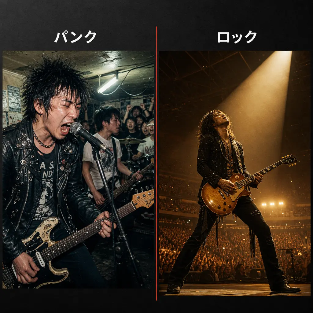 音楽的特徴の違いを徹底比較 - パンクとロックの違い 解説